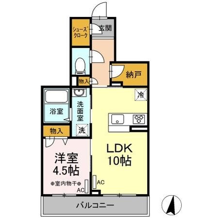 フロンティア南大泉の物件間取画像